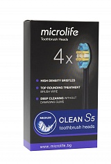 Набор среднежестких насадок для зубной щетки Microlife Clean S5 